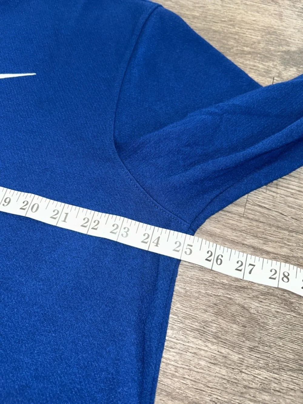 Nike Dri-FIT 1/4 Zip Blue Pullover XL Athletic Long SleeveTraining Top Swoosh